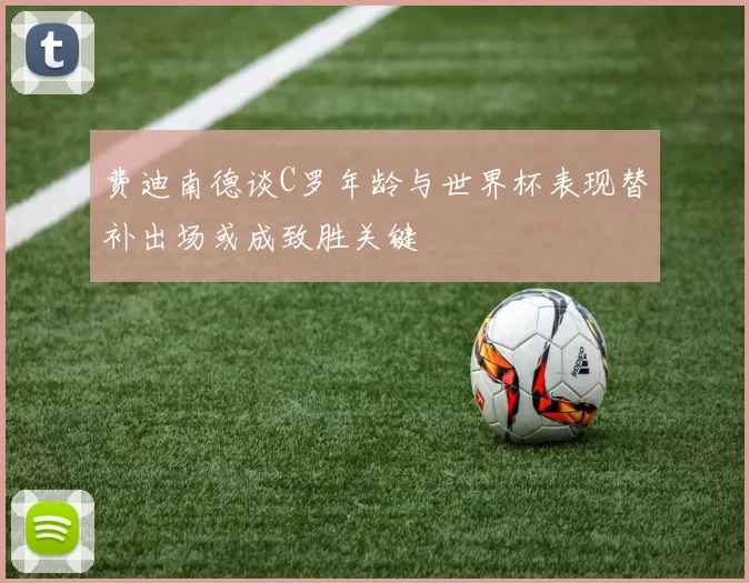 费迪南德谈C罗年龄与世界杯表现替补出场或成致胜关键